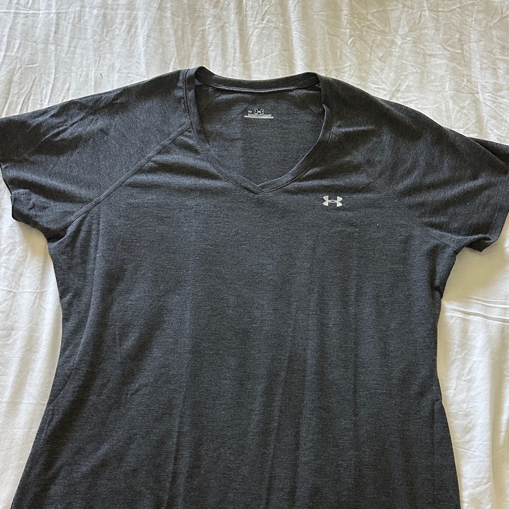 Under Armour Charcoal V-Neck Tee